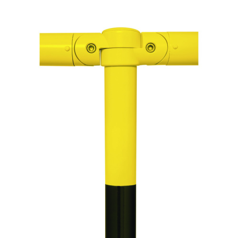 Numéro de l'image du produit 4: Système de rambardes MORAVIA MORION, tube transversal, Ø 60 mm, longueur 1 000 mm, dimension de trame 1 170 mm, galvanisé à chaud et laqué, noir/jaune