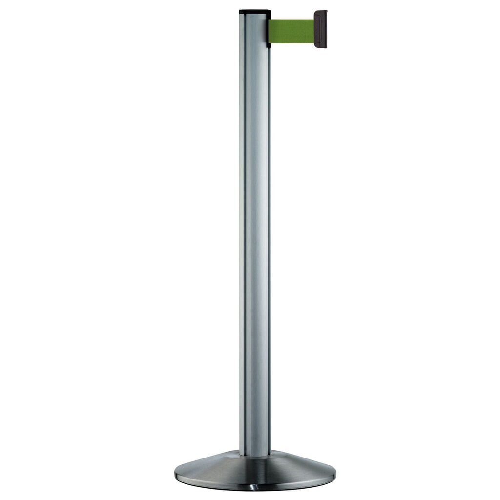 Système de guidage de personnes Extend, poteau satiné, vert Illustration du produit: Système de guidage de personnes Extend, poteau satiné, vert