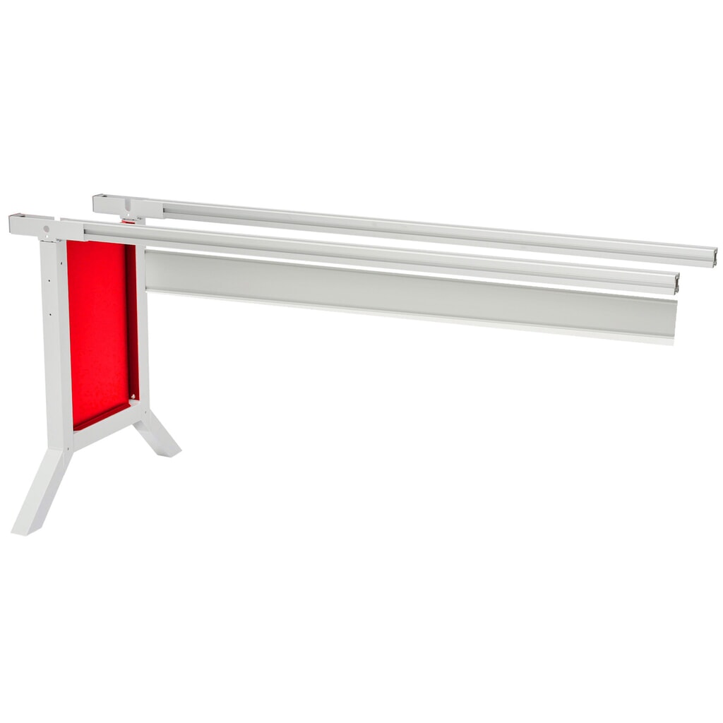 Système de poste de travail, table d’appoint, réglage de la hauteur par manivelle Bedrunka+Hirth, rouge signalisation Illustration du produit: Système de poste de travail, table d’appoint, réglage de la hauteur par manivelle Bedrunka+Hirth, rouge signalisation