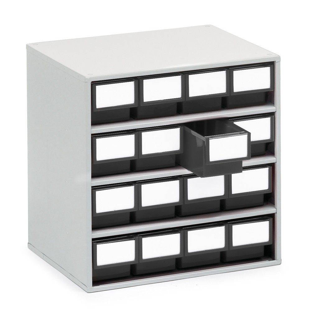 Numéro de l'image du produit 1: Système de rangement à tiroirs TRESTON, ESD, 16 tiroirs, HxlxP 395 x 400 x 300 mm
