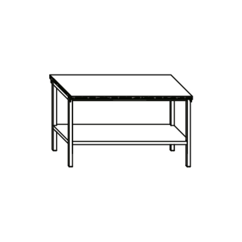 Numéro de l'image du produit 3: Table d’établi PAVOY avec tablette, H x l x P 900 x 1 500 x 700 mm, gris anthracite