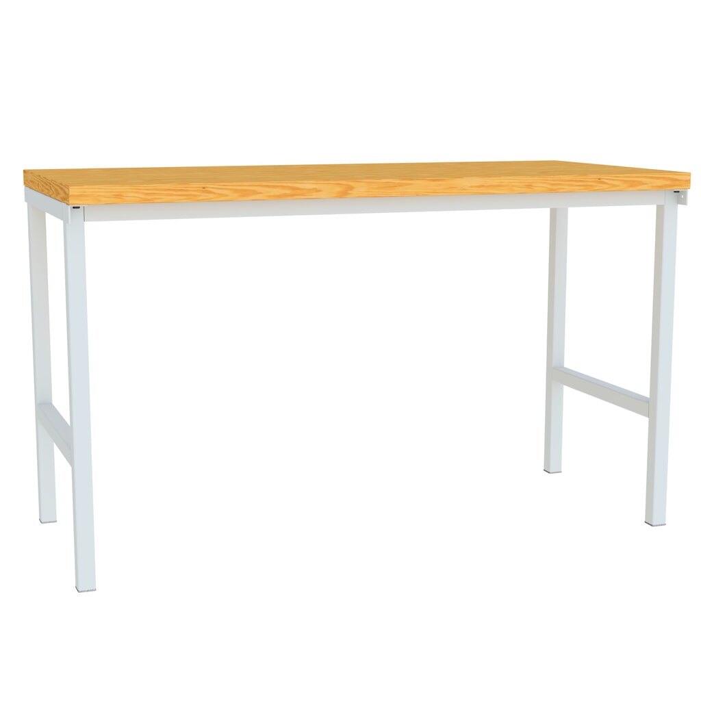 N° de l'image du produit 1 : Table d’établi PAVOY, H x l x P 900 x 1 500 x 700 mm, gris clair