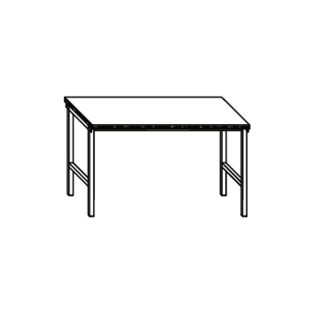 Numéro de l'image du produit 3: Table d’établi PAVOY, H x l x P 900 x 1 500 x 700 mm, bleu gentiane