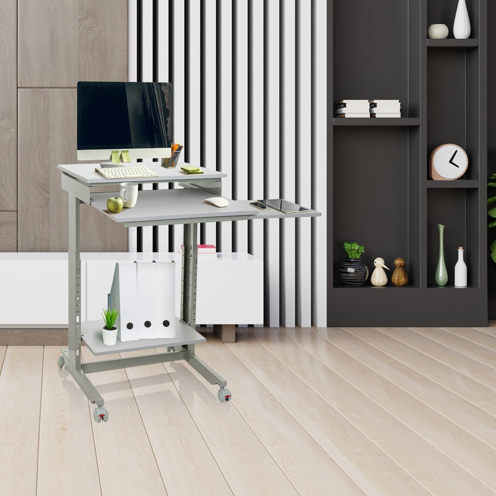 Numéro de l'image du produit 4: Table d'ordinateur / bureau hjh OFFICE WORKSTATION, gris