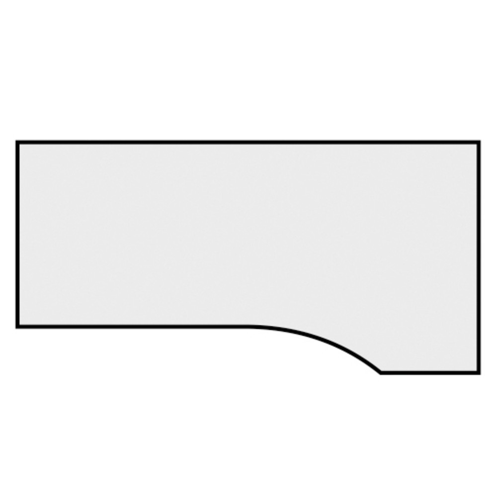 Numéro de l'image du produit 4: Table de travail pour PC Profi, bâti avec pied en C, forme pour PC à droite, l x P 1 800 x 1 000 mm, blanc