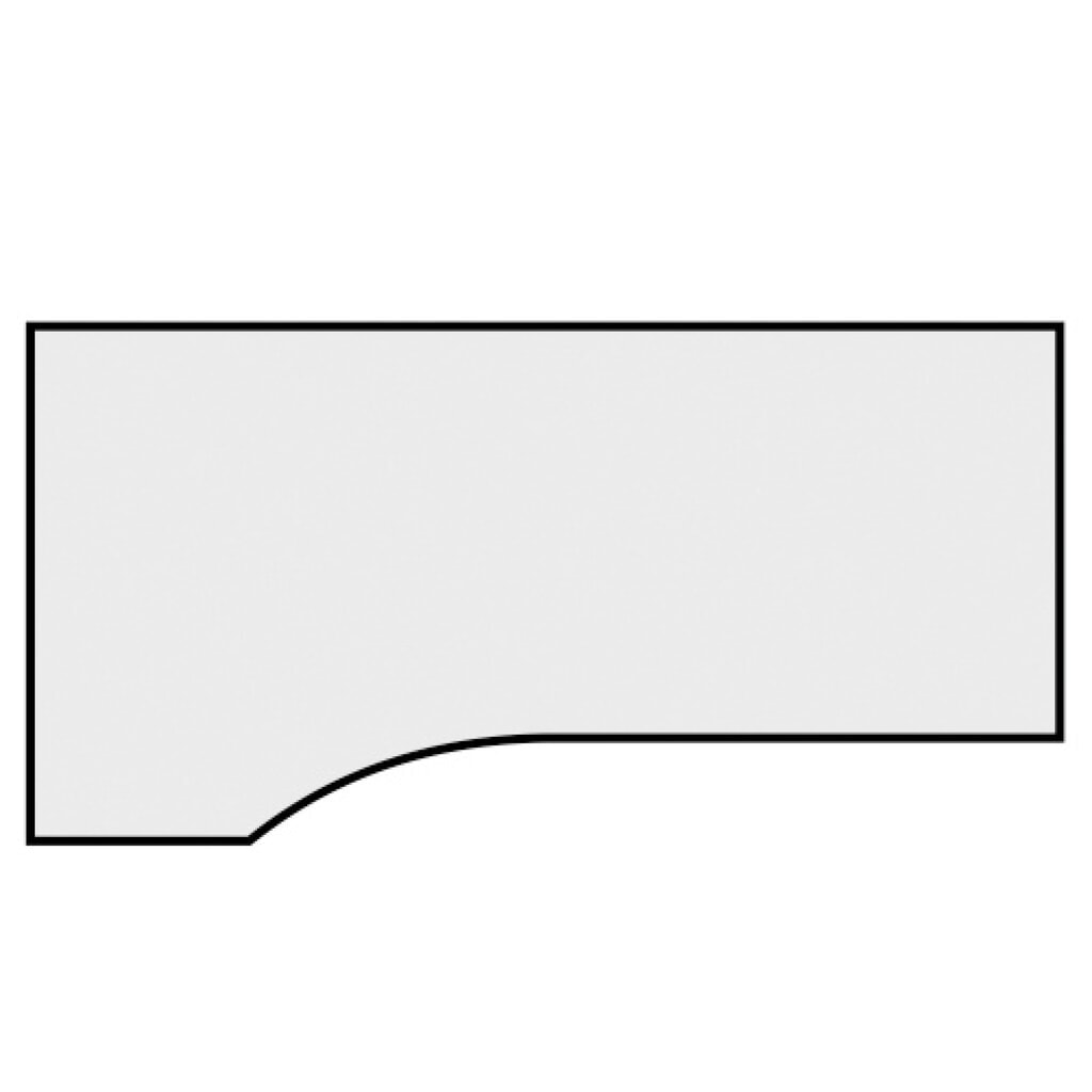 N° de l'image du produit 6 : Bureau Geramöbel profilé, bâti en pied en C, plateau de table en PC à droite, LxP 1 800 x 1 000 mm, blanc
