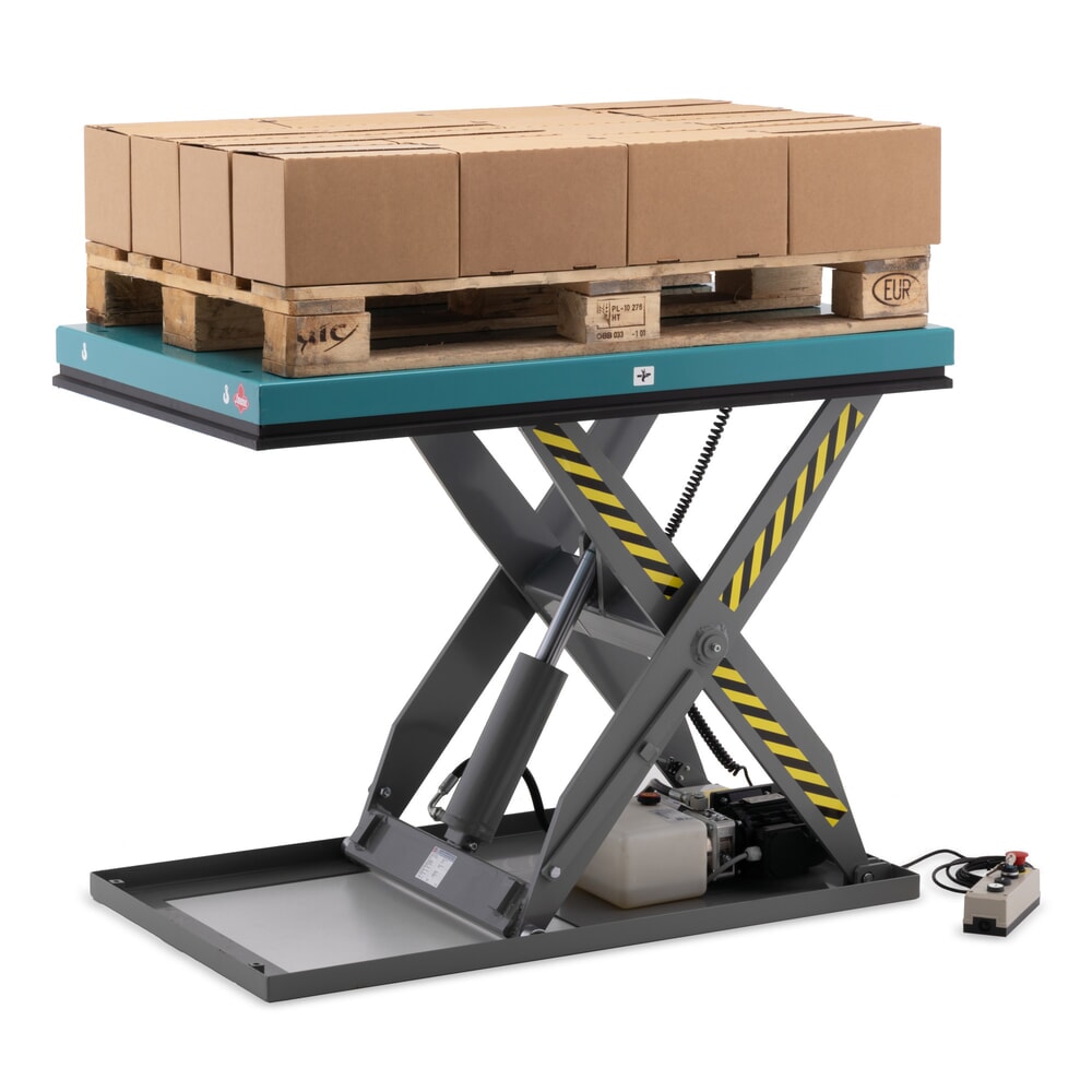 Numéro de l'image du produit 3: Table élévatrice à ciseaux Ameise®, ciseaux simples, capacité de charge 500 kg, plate-forme de 1 300 x 800 mm