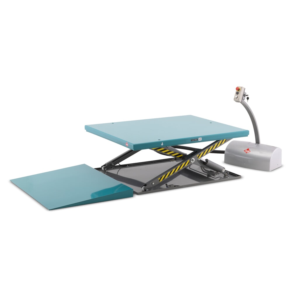 Numéro de l'image du produit 5: Table élévatrice à ciseaux plats Ameise®, structure fermée, capacité de charge 1 000 kg, plate-forme de 1 450 x 1 140 mm