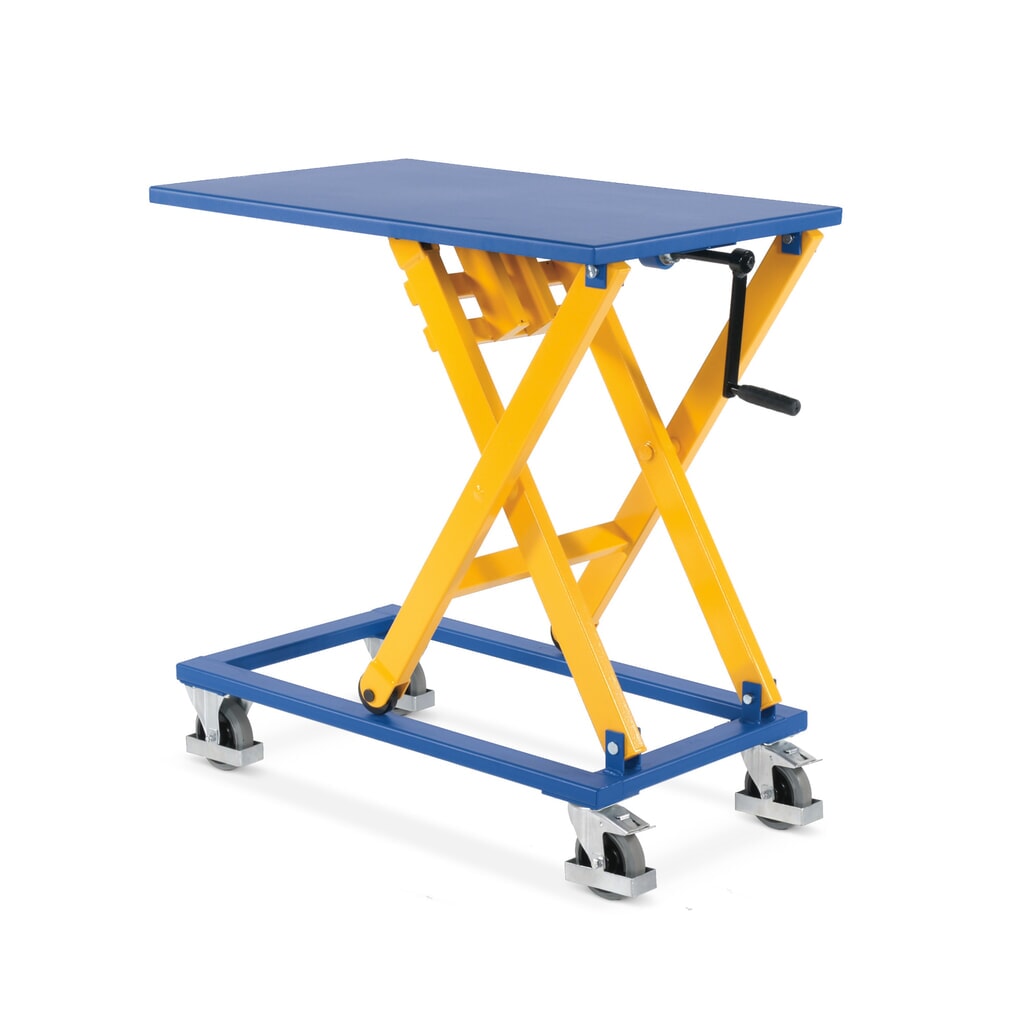 Table élévatrice à ciseaux avec manivelle, TK 300 kg, plate-forme de 950 x 600 mm Illustration du produit: Table élévatrice à ciseaux avec manivelle, TK 300 kg, plate-forme de 950 x 600 mm