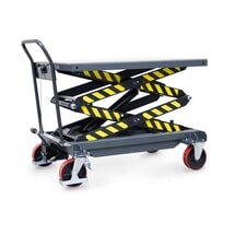 N° de l'image du produit 1 : Table élévatrice à ciseaux doubles fetra®, surface de chargement 1&nbsp;200 x 800&nbsp;mm, capacité de charge 1&nbsp;000&nbsp;kg