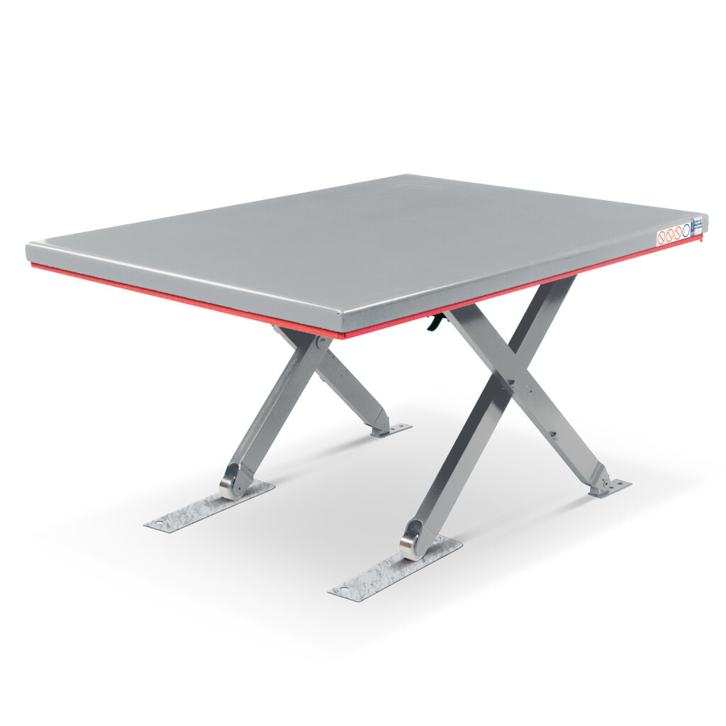Table élévatrice à ciseaux plats FLEXLIFT, structure fermée, capacité de charge 600 kg, plate-forme de 1 400 x 900 mm, 230 V N° de l'image du produit 1 : Table élévatrice à ciseaux plats FLEXLIFT, structure fermée, capacité de charge 600 kg, plate-forme de 1 400 x 900 mm, 230 V