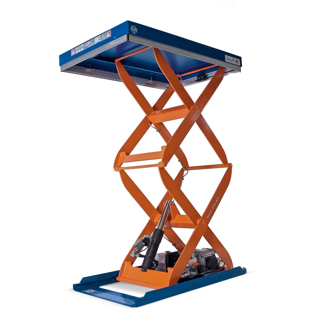 Illustration du produit: Table élévatrice à doubles ciseaux EdmoLift® série C, capacité de charge 200 kg, plate-forme de 900 x 600 mm