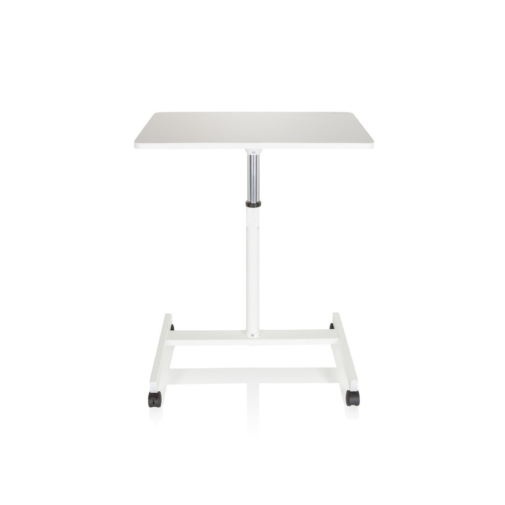 Numéro de l'image du produit 1: Table haute / support pour ordinateur portable hjh OFFICE STAND VM-SU avec ressort à gaz & roulettes, blanc
