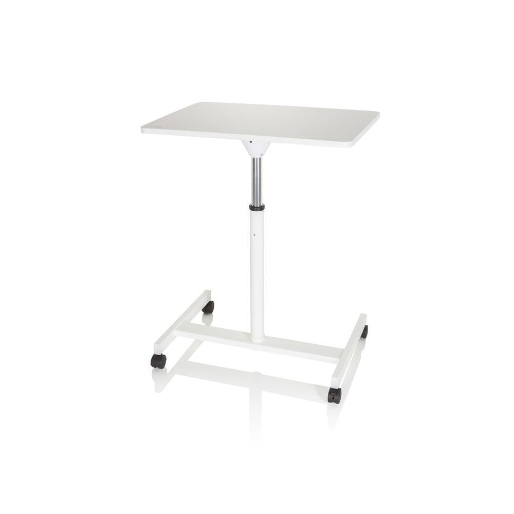 Numéro de l'image du produit 10: Table haute / support pour ordinateur portable hjh OFFICE STAND VM-SU avec ressort à gaz & roulettes, blanc