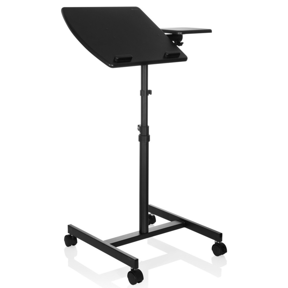 Numéro de l'image du produit 1: Table haute/support pour ordinateur portable hjh OFFICE avec roulettes VM-SL, noir