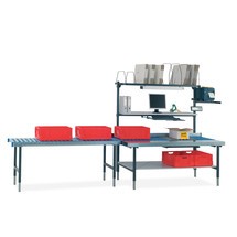 Numéro de l'image du produit 2: Table pour convoyeur à rouleaux avec surface de travail et balance pour système de table d’emballage Rocholz