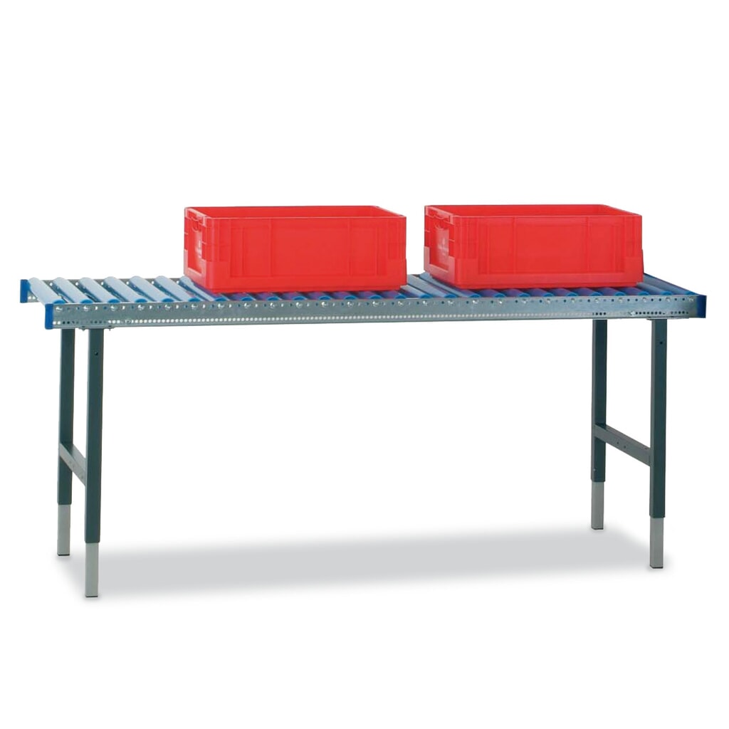 Rocholz Table d’emballage SYSTEM 2000 réglable manuellement en hauteur, avec transrouleur, sans surface de travail, H x l x P 690-960 x 1 955 x 640 mm Illustration du produit: Rocholz Table d’emballage SYSTEM 2000 réglable manuellement en hauteur, avec transrouleur, sans surface de travail, H x l x P 690-960 x 1 955 x 640 mm