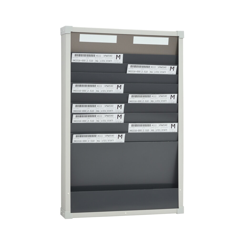 Illustration du produit: Tableau de tri de cartes, 2 rangées, 10 compartiments pour chacune, H x l 750 x 490 mm