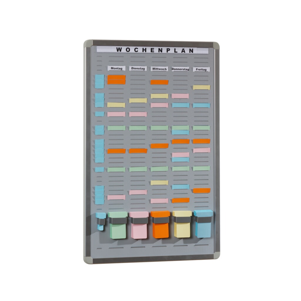 Tableau T-Card, 5 rangées, 35 compartiments Illustration du produit: Tableau T-Card, 5 rangées, 35 compartiments