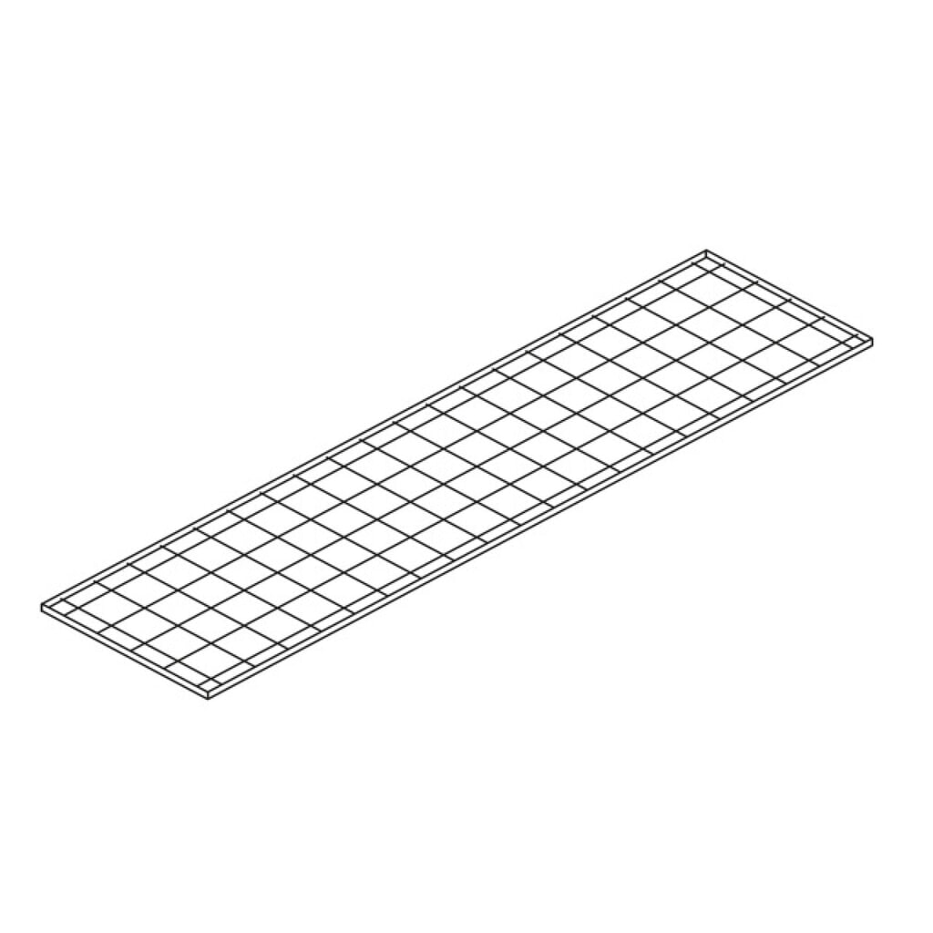 Tablette de rayonnage en caillebotis grille, l 2 000 x P 500 mm, galvanisée Illustration du produit: Tablette de rayonnage en caillebotis grille, l 2 000 x P 500 mm, galvanisée