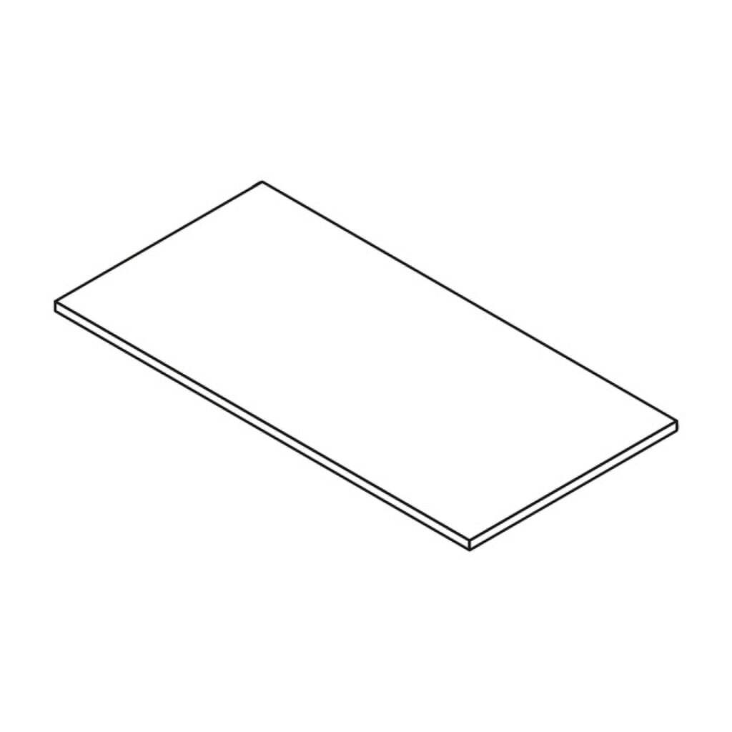 Illustration du produit: Tablette en bois, l 1 000 x P 500 mm