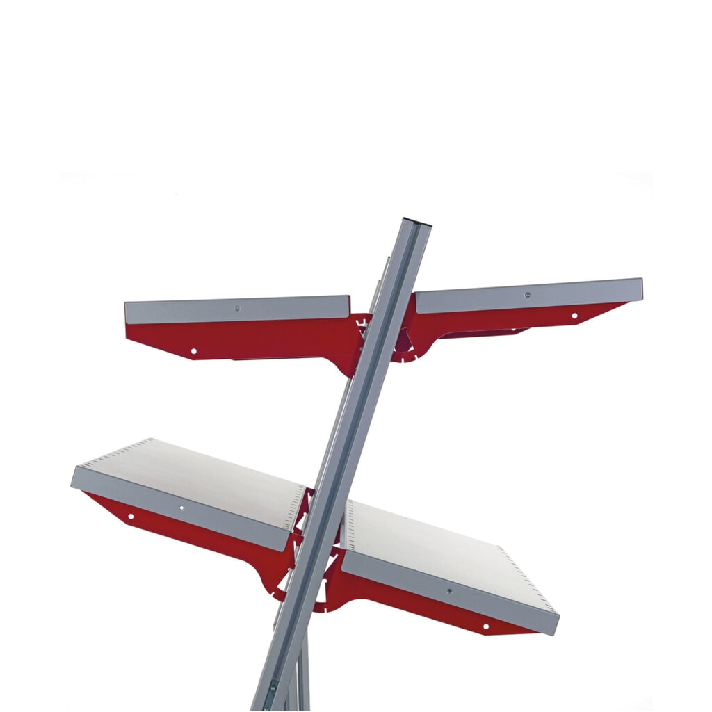 Tablette pour les Rocholz tables d’emballage système FLEX, l x P 1 000 x 200 mm Illustration du produit: Tablette pour les Rocholz tables d’emballage système FLEX, l x P 1 000 x 200 mm