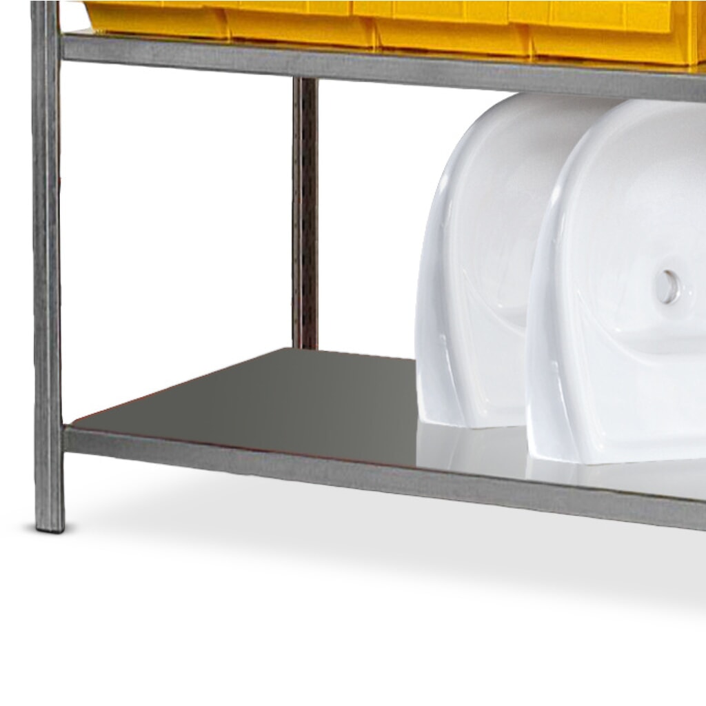 Tablette pour rayonnage à tablettes, avec tablettes en tôle d’acier, galvanisé l x P 1 000 x 300 mm Illustration du produit: Tablette pour rayonnage à tablettes, avec tablettes en tôle d’acier, galvanisé l x P 1 000 x 300 mm