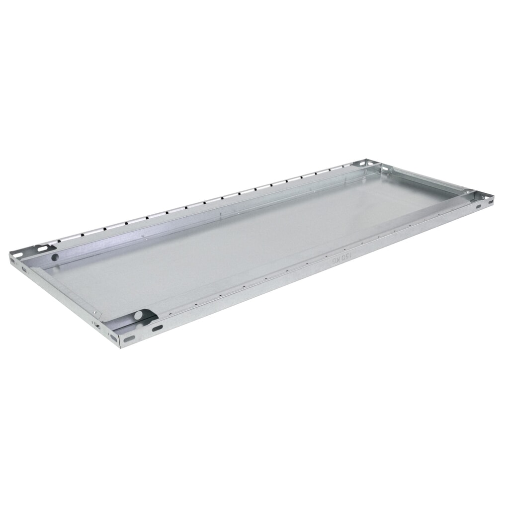 N° de l'image du produit 3 : Tablette pour rayonnage à tablettes SCHULTE système enfichable, charge par tablette 150 kg, galvanisée, l x P 1000 x 300 mm