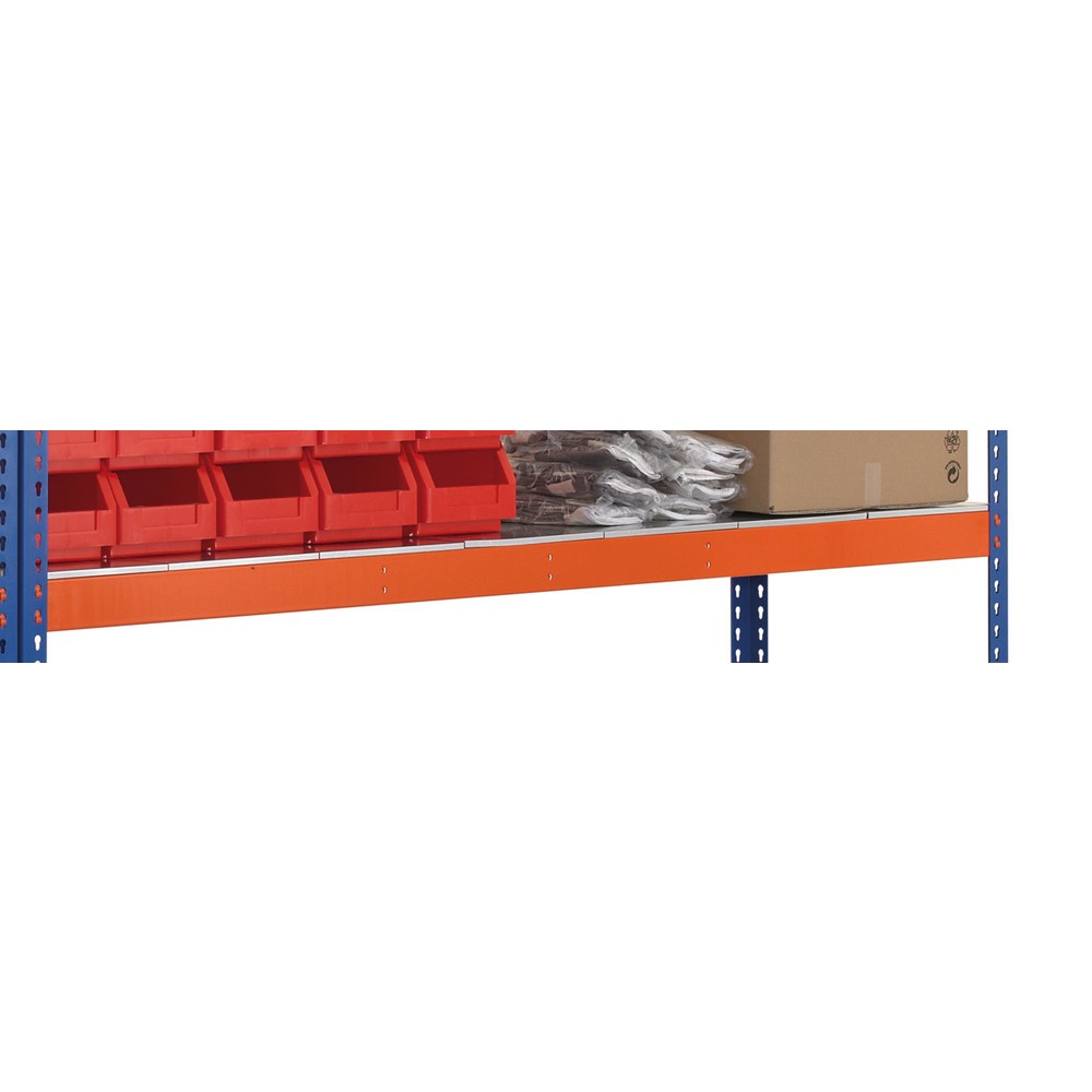 Numéro de l'image du produit 2: Tablette pour rayonnage grande portée SCHULTE avec panneaux en acier, l x P 1 536 x 621 mm, orange