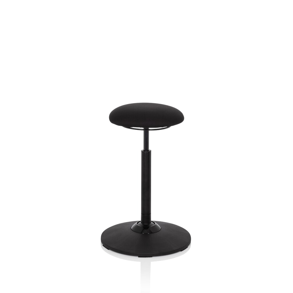 Illustration du produit: hjh OFFICE tabourets ergonomiques / siège assis-debout BALANCE SIT, tissu, noir.