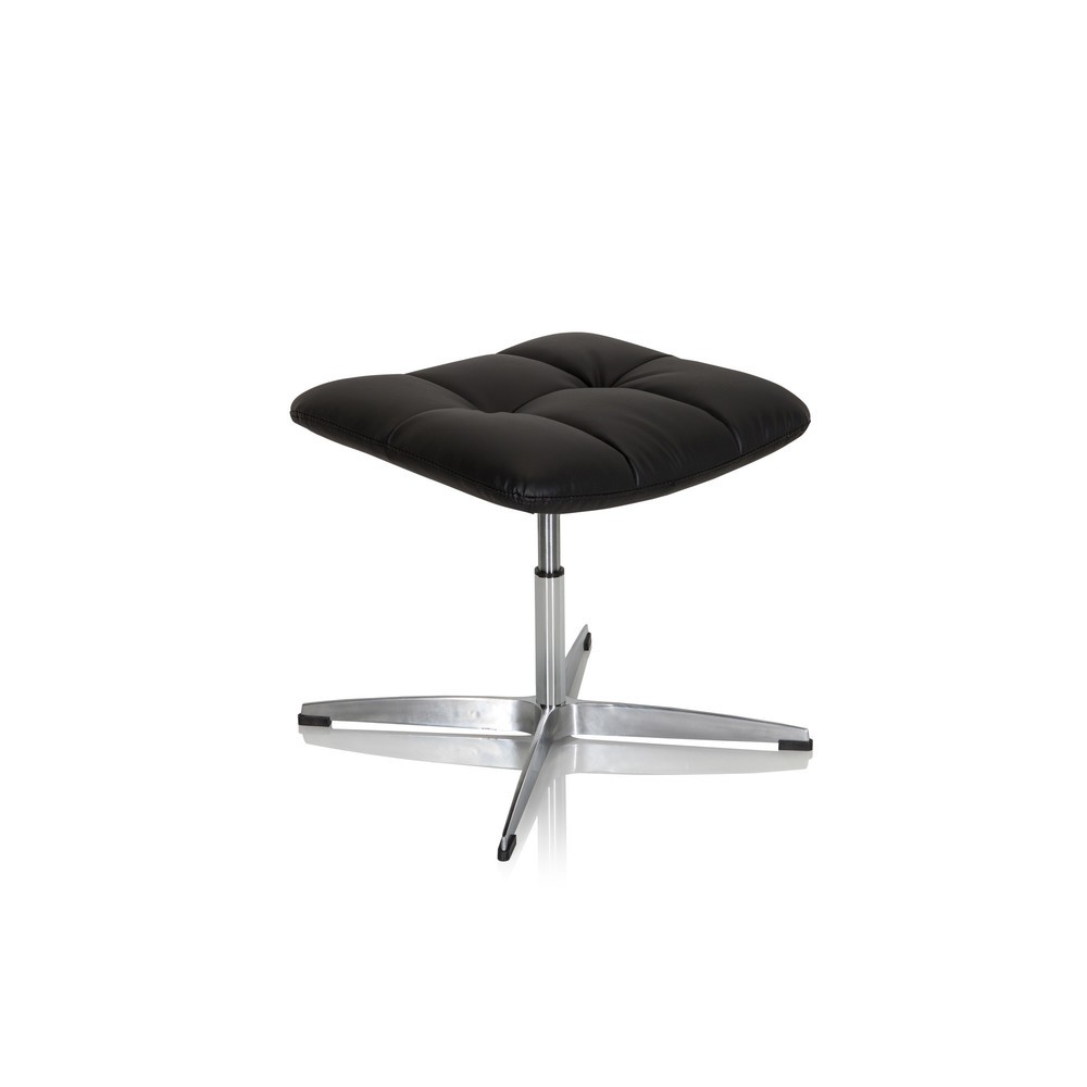 N° de l'image du produit 2 : Tabouret / chaise pivotante hjh OFFICE SARANTO HOCKER PU similicuir, noir