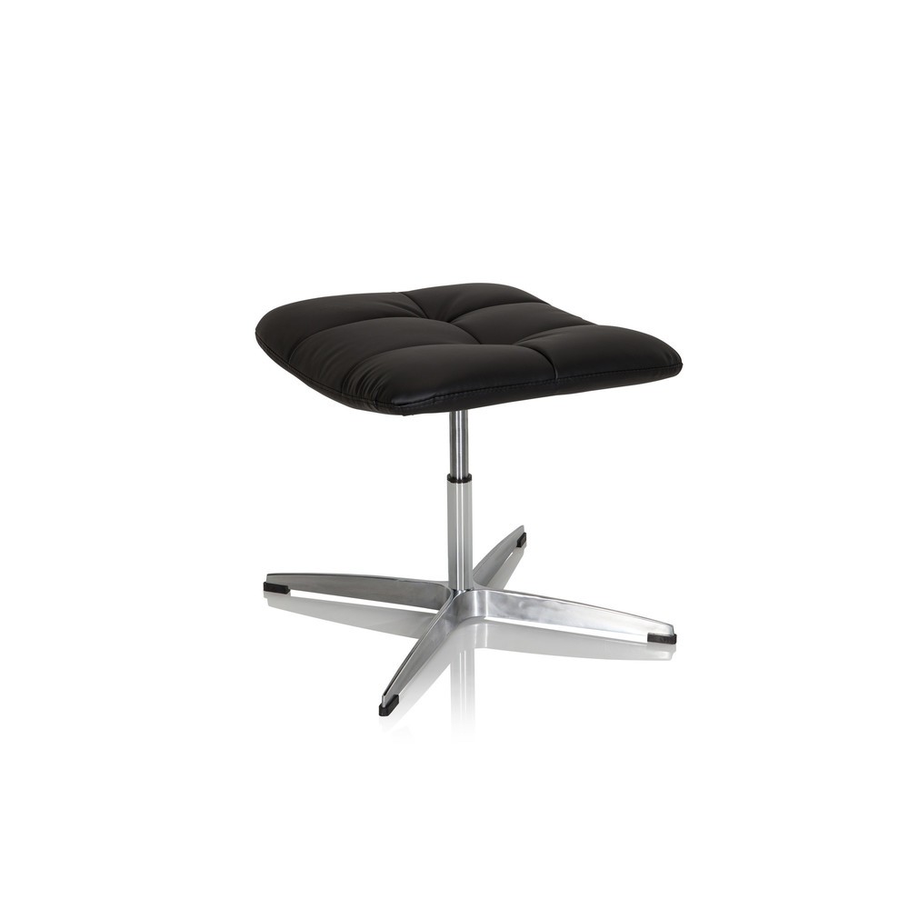 N° de l'image du produit 4 : Tabouret / chaise pivotante hjh OFFICE SARANTO HOCKER PU similicuir, noir