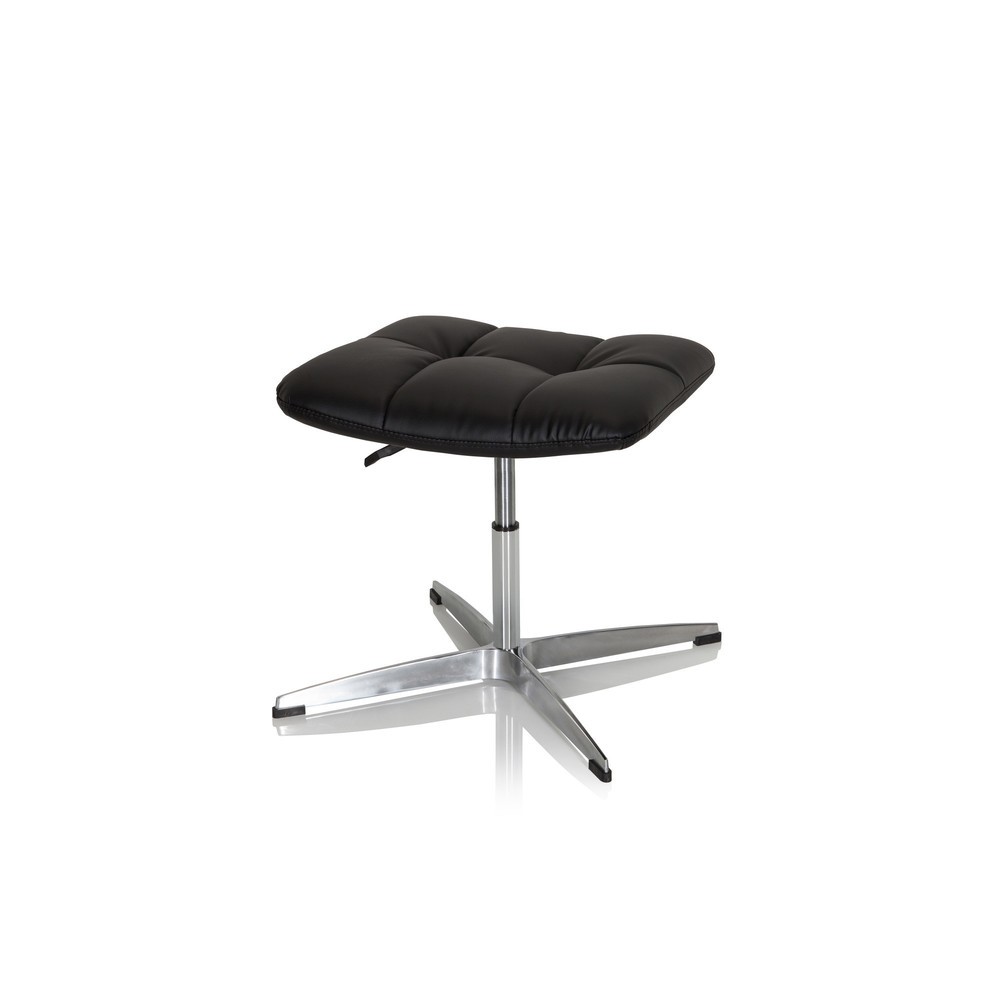 N° de l'image du produit 5 : Tabouret / chaise pivotante hjh OFFICE SARANTO HOCKER PU similicuir, noir