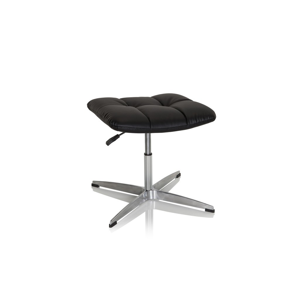 N° de l'image du produit 6 : Tabouret / chaise pivotante hjh OFFICE SARANTO HOCKER PU similicuir, noir