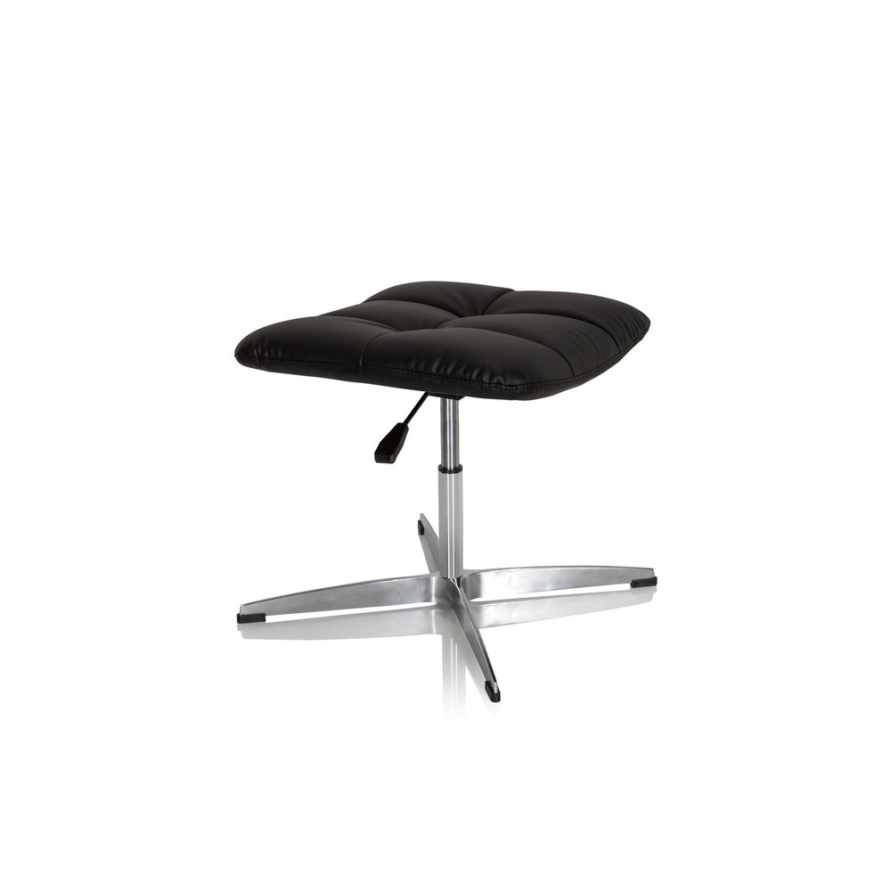 N° de l'image du produit 7 : Tabouret / chaise pivotante hjh OFFICE SARANTO HOCKER PU similicuir, noir