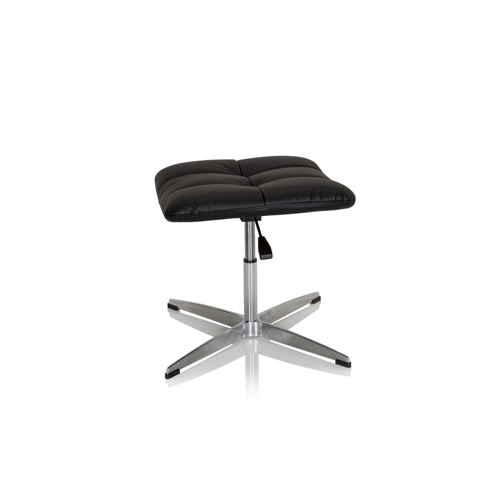 N° de l'image du produit 8 : Tabouret / chaise pivotante hjh OFFICE SARANTO HOCKER PU similicuir, noir