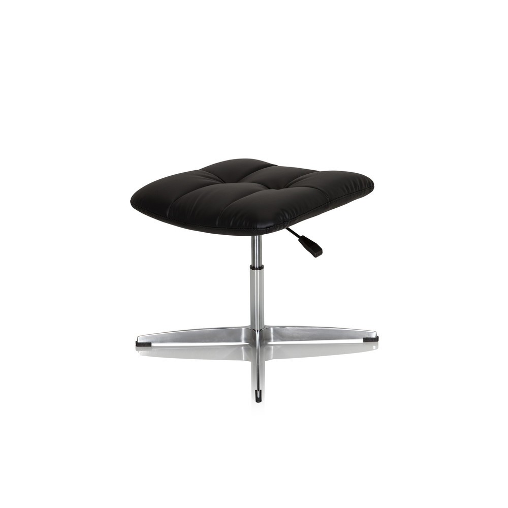 N° de l'image du produit 9 : Tabouret / chaise pivotante hjh OFFICE SARANTO HOCKER PU similicuir, noir