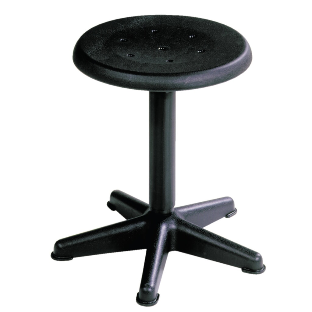 Illustration du produit: Tabouret HEMMDAL, assise en PP, hauteur d'assise 410-600 mm, broche tournante, base en plastique, patins