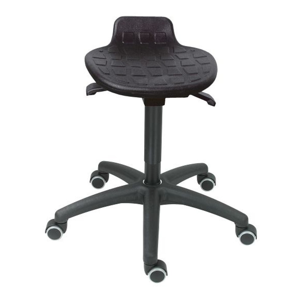 Illustration du produit: Tabouret HEMMDAL Confort, assise en PU, hauteur d’assise 430-560 mm, base plastique, roulettes