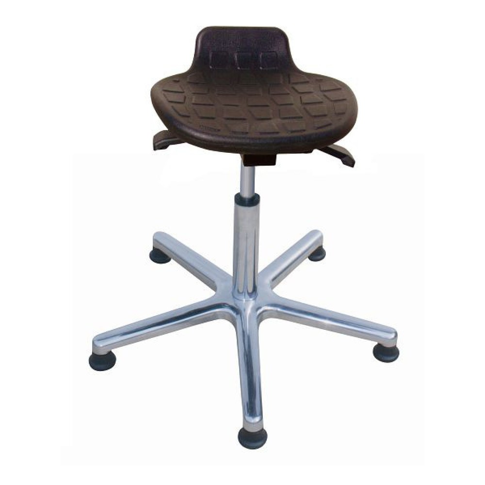 Numéro de l'image du produit 1: Tabouret HEMMDAL Confort, assise en PU, hauteur d’assise 410-540 mm, base aluminium, patins