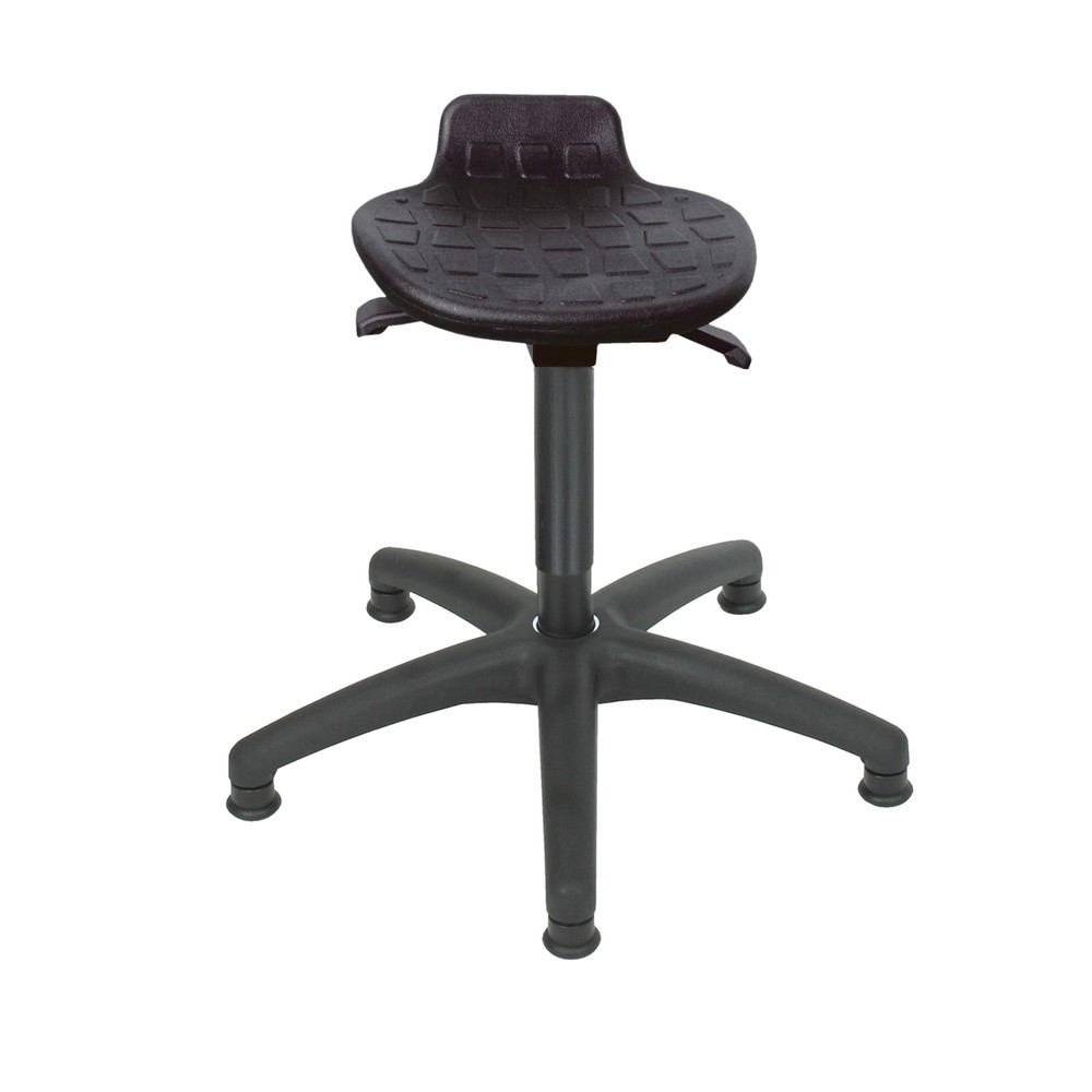 Numéro de l'image du produit 1: Tabouret HEMMDAL Confort, assise en PU, hauteur d’assise 410-540 mm, base plastique, patins
