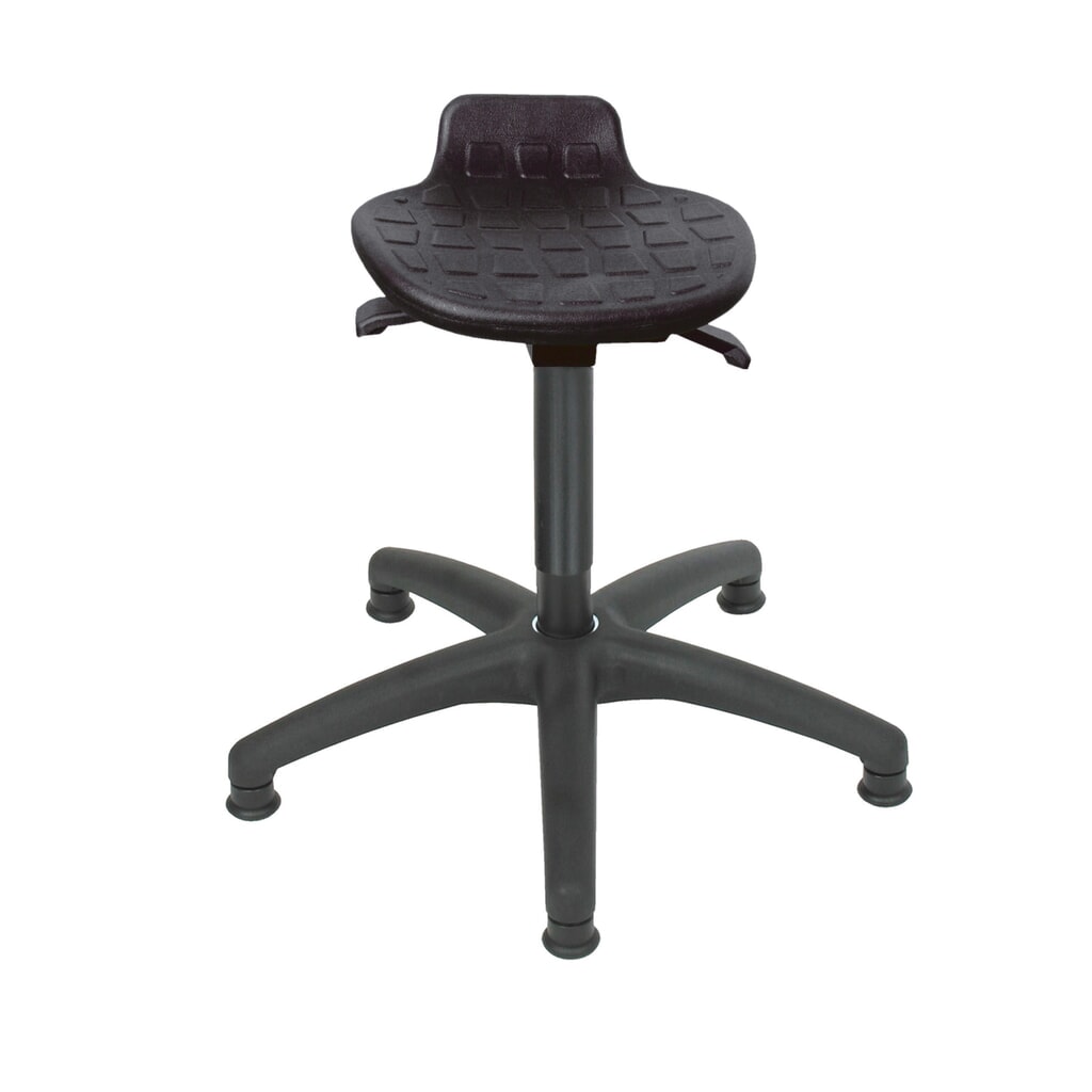 Tabouret HEMMDAL Confort, assise en PU, hauteur d’assise 410-540 mm, base plastique, patins Illustration du produit: Tabouret HEMMDAL Confort, assise en PU, hauteur d’assise 410-540 mm, base plastique, patins