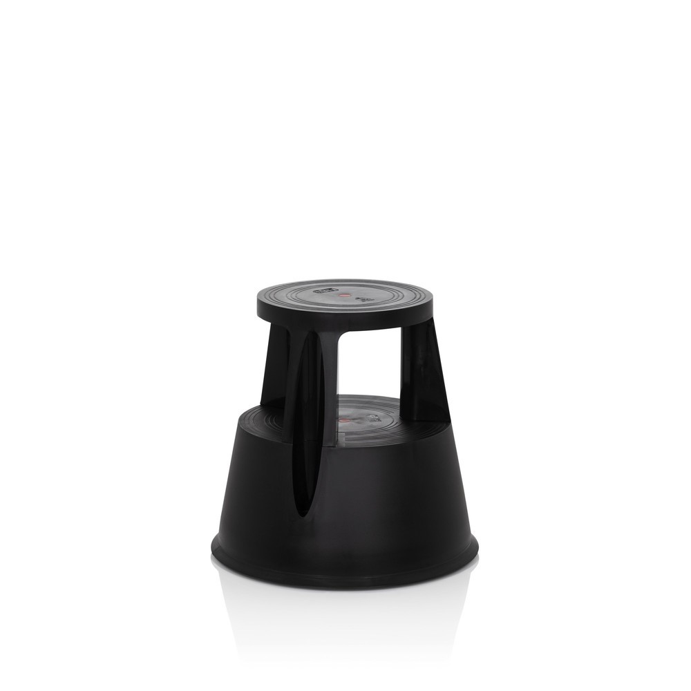 Numéro de l'image du produit 2: Tabouret marchepied / tabouret à roulettes hjh OFFICE TIO-M I plastique, noir