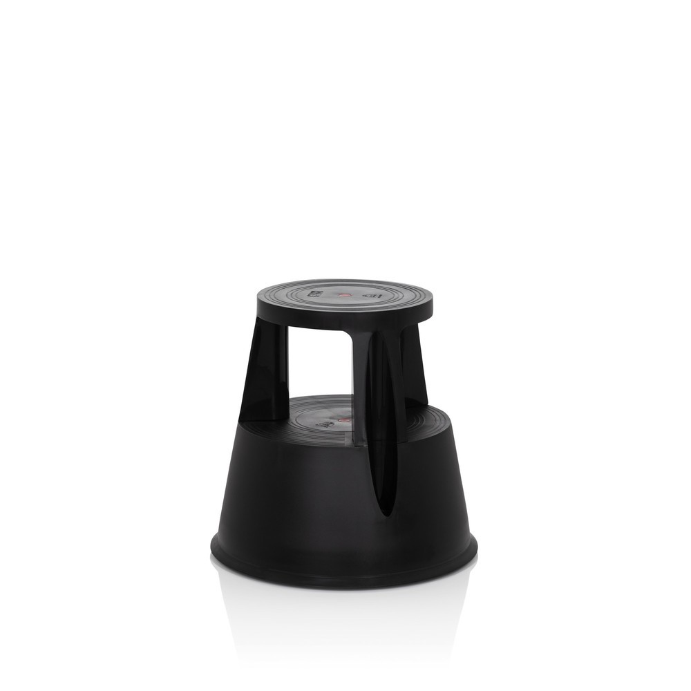 Numéro de l'image du produit 3: Tabouret marchepied / tabouret à roulettes hjh OFFICE TIO-M I plastique, noir