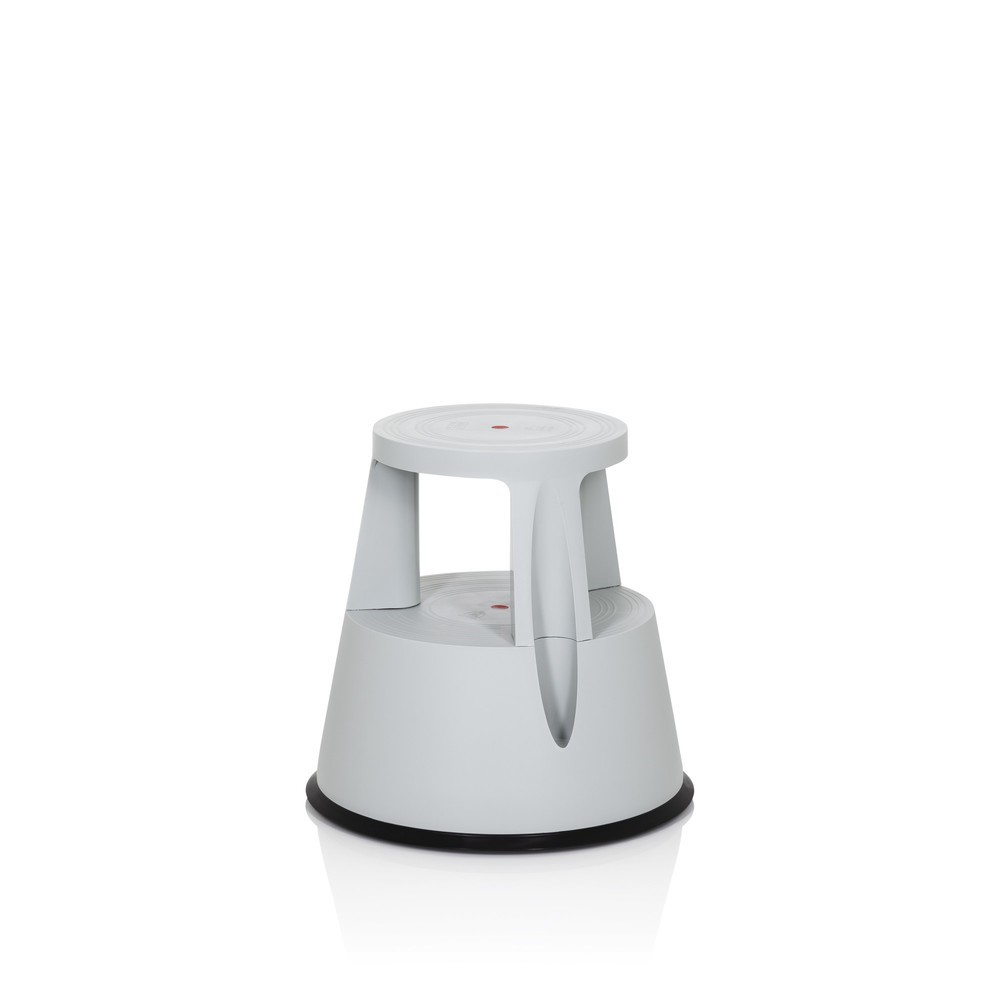 Numéro de l'image du produit 3: Tabouret marchepied / tabouret à roulettes hjh OFFICE TIO-M I plastique, gris clair