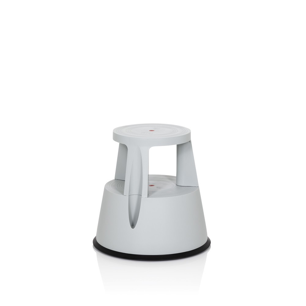 Numéro de l'image du produit 5: Tabouret marchepied / tabouret à roulettes hjh OFFICE TIO-M I plastique, gris clair