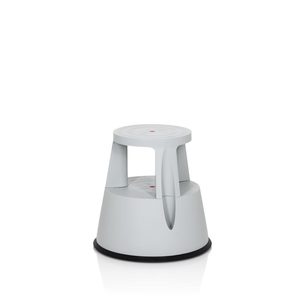 Numéro de l'image du produit 9: Tabouret marchepied / tabouret à roulettes hjh OFFICE TIO-M I plastique, gris clair