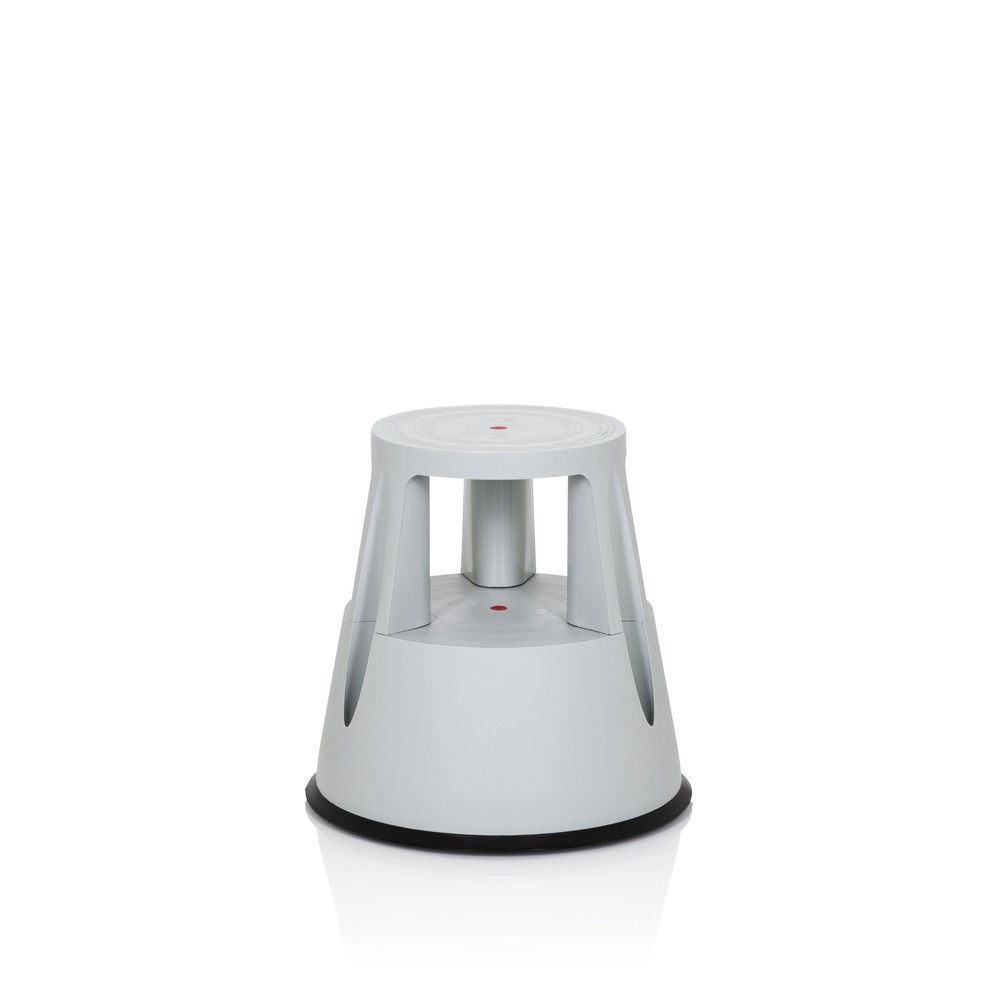 Numéro de l'image du produit 1: Tabouret marchepied / tabouret à roulettes hjh OFFICE TIO-M I plastique, gris clair