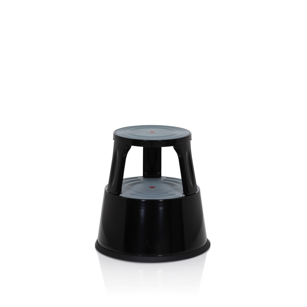 Numéro de l'image du produit 4: Tabouret marchepied / tabouret à roulettes hjh OFFICE TIO-M II métal, plastique, noir