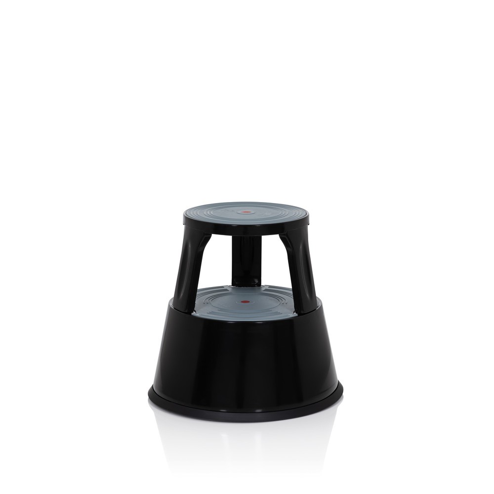 Numéro de l'image du produit 7: Tabouret marchepied / tabouret à roulettes hjh OFFICE TIO-M II métal, plastique, noir